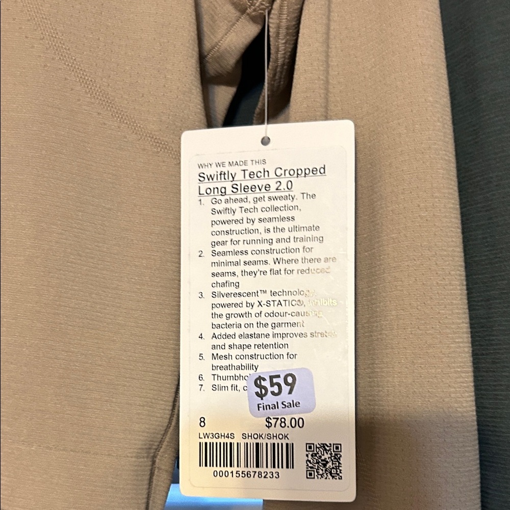 lululemon athletica Crop Tops in Tan, Black, and Gray - Picture 2 of 4